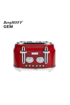 Gem Retro Kırmızı Dört Dilim Ekmek Kızartma Makinesi - 3