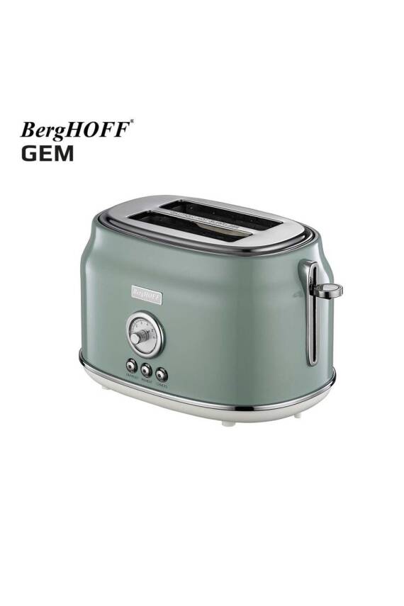 Gem Retro Mint Yeşil Iki Dilim Ekmek Kızartma Makinesi - 1