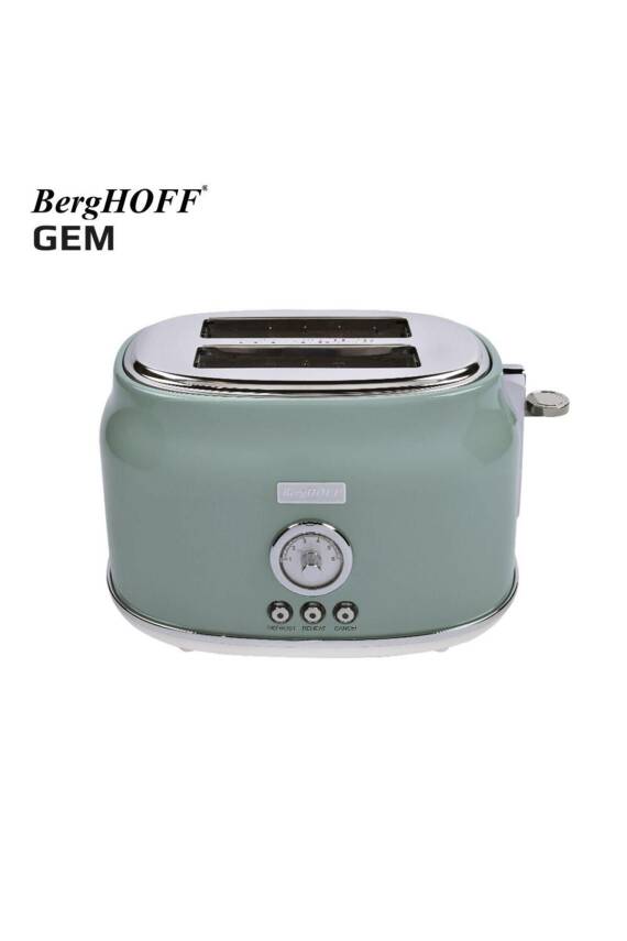 Gem Retro Mint Yeşil Iki Dilim Ekmek Kızartma Makinesi - 2
