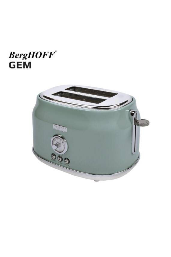 Gem Retro Mint Yeşil Iki Dilim Ekmek Kızartma Makinesi - 4