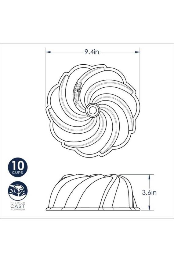 Girdap Bundt Kek Kalıbı - 4