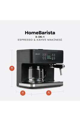 Home Barista 3-in-1 Filtre Kahve Espresso Makinesi - 2