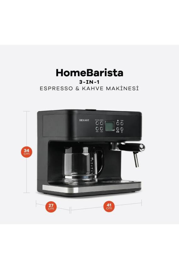 Home Barista 3-in-1 Filtre Kahve Espresso Makinesi - 2