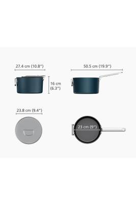 Jj 45039 Space Kapaklı Sos Tenceresi 23cm - 5