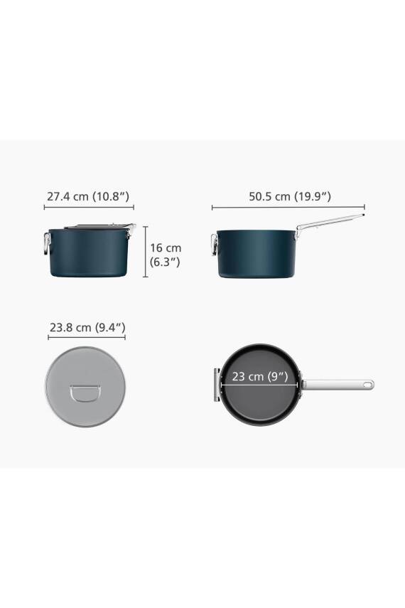 Jj 45039 Space Kapaklı Sos Tenceresi 23cm - 5