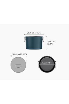Jj 45045 Space Kapaklı Çorba Tenceresi 25cm - 7