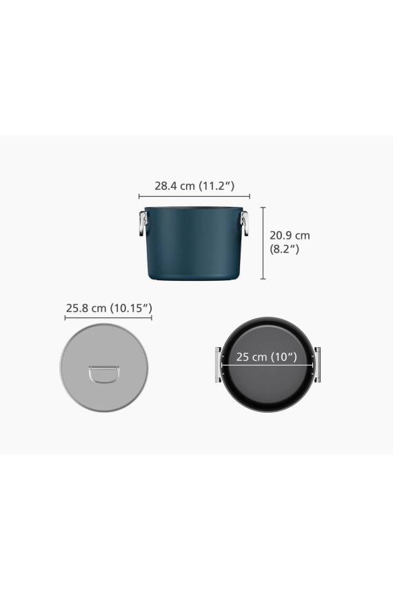 Jj 45045 Space Kapaklı Çorba Tenceresi 25cm - 7