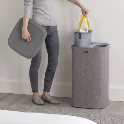Joseph Joseph 50001 Tota 60 Litre Çamaşır Ayırma Sepeti Gri - 8