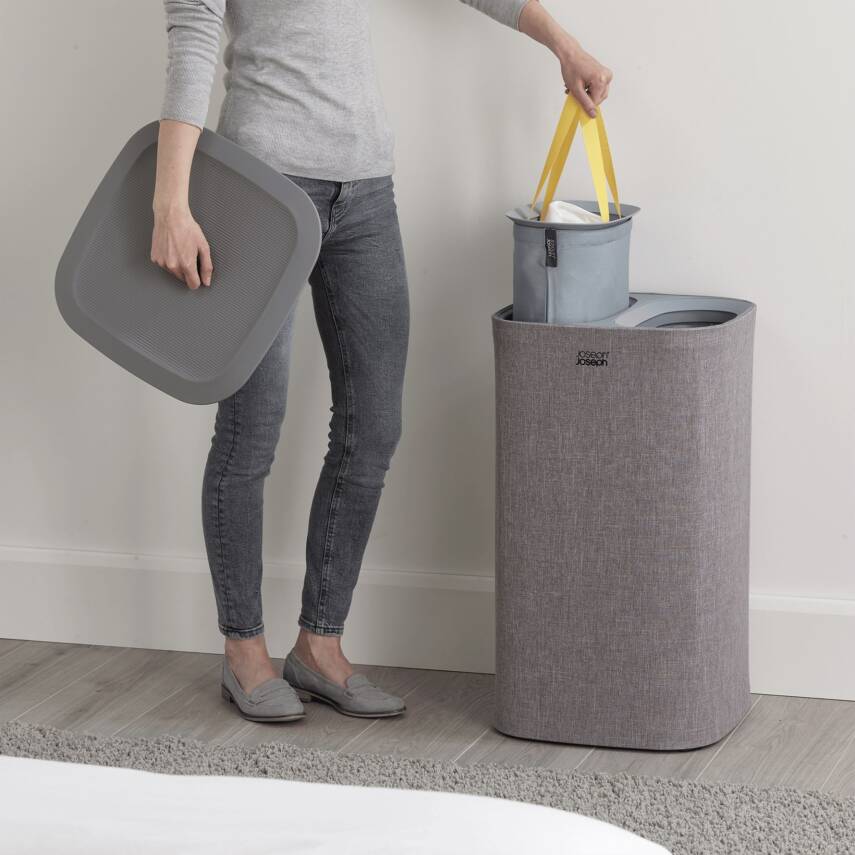 Joseph Joseph 50001 Tota 60 Litre Çamaşır Ayırma Sepeti Gri - 8
