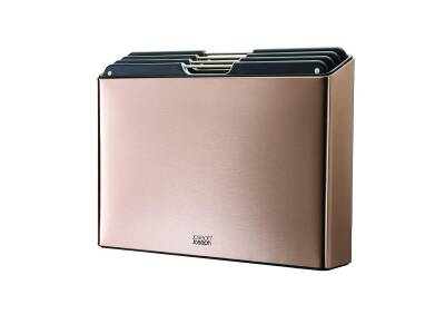 Joseph Joseph 60172 Folio Rose Gold Standlı Kesme Tahtası Seti - 1
