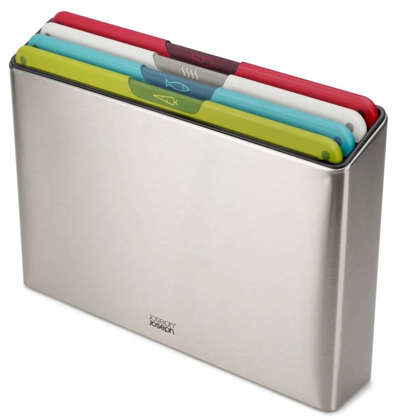 Joseph Joseph 60226 Folio Icon Çelik 4 Parça Kesme Tahtası Çok Renkli - 1
