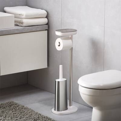 Joseph Joseph 70519 EasyStore Plus Tuvalet Kağıtlık ve Fırça Set - 6