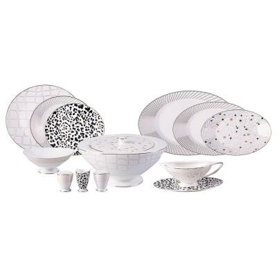 Jumbo 500.01.01.5218 Safari 64 Parça 12 Kişilik Yemek Takımı - 1