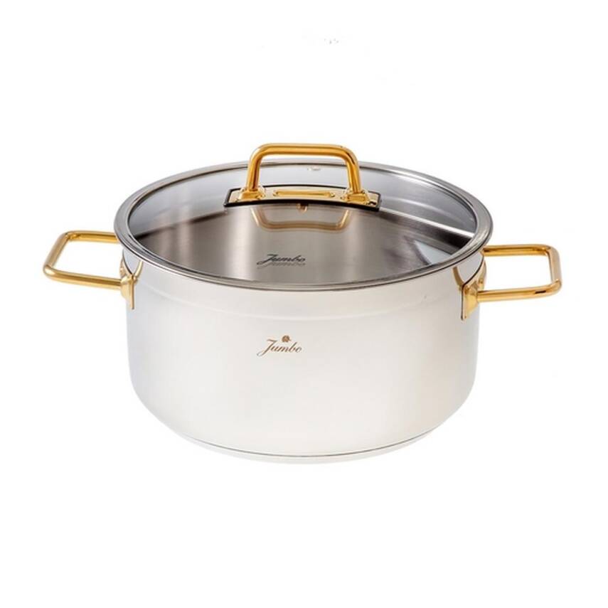 Jumbo 500.01.01.8229 Modena 4 Parça Titanyum Gold Tencere Seti - 2