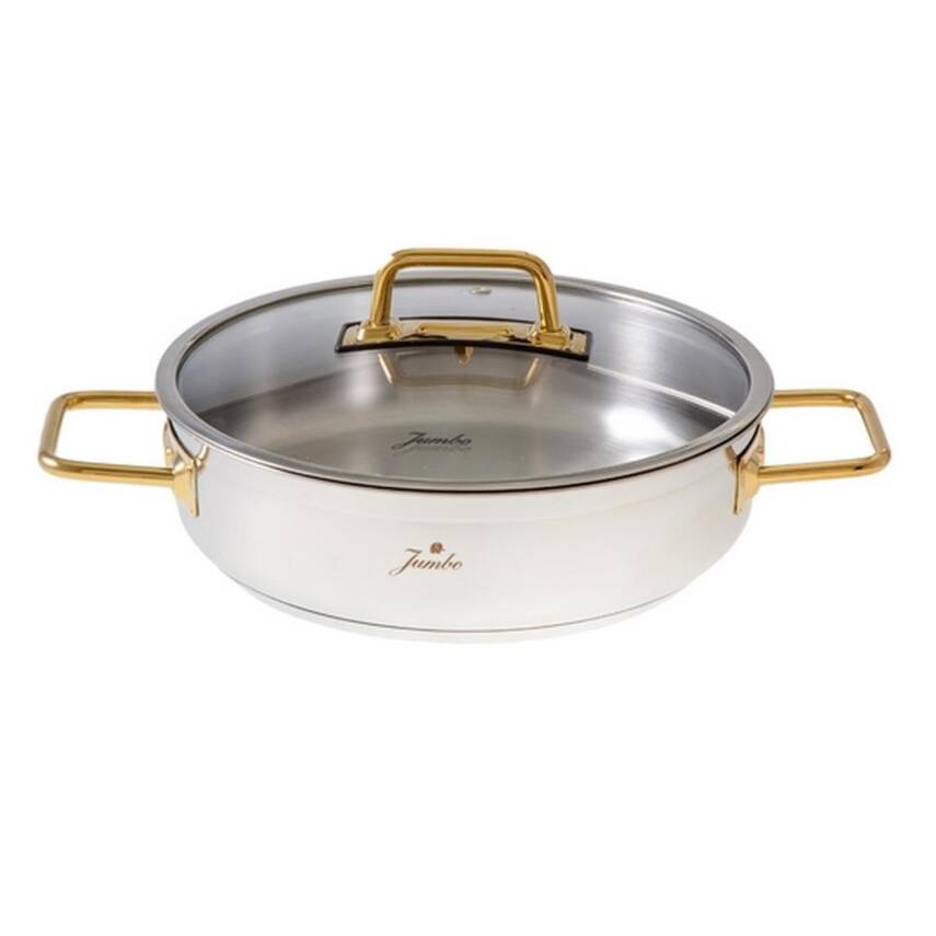 Jumbo 500.01.01.8229 Modena 4 Parça Titanyum Gold Tencere Seti - 3