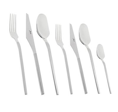 Jumbo 5100 Quartz 12 Kişilik 84 Parça Mat Çatal Kaşık Bıçak Takımı - 1