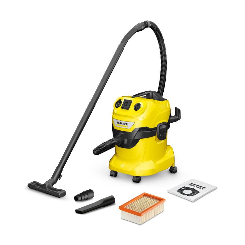Karcher 1.628-270.0 WD 4P 1000 Watt Islak Kuru Elektrikli Süpürge - 1