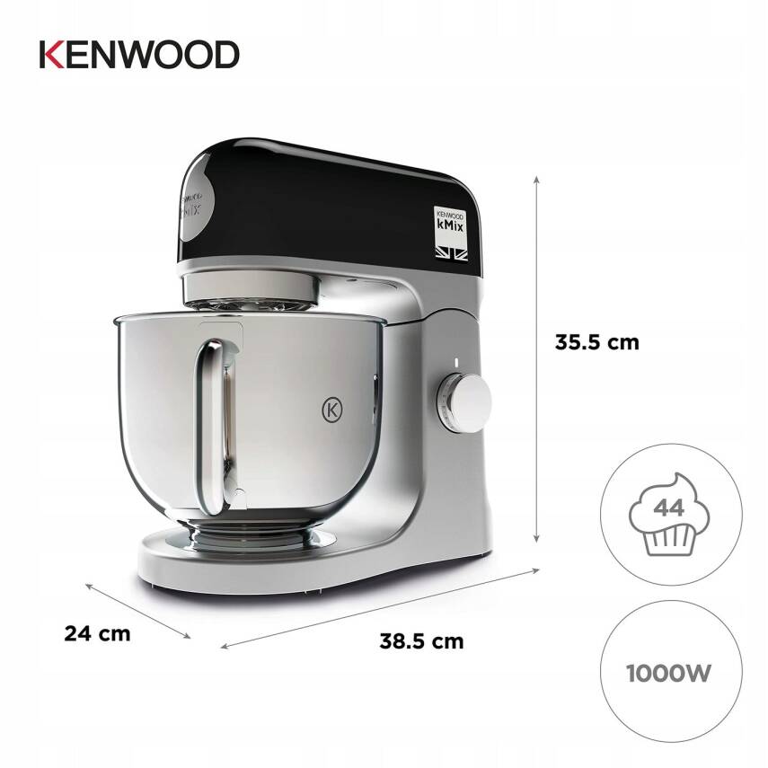 Kenwood KMX750BK 1000 Watt 5 Litre Mutfak Şefi Siyah - 3