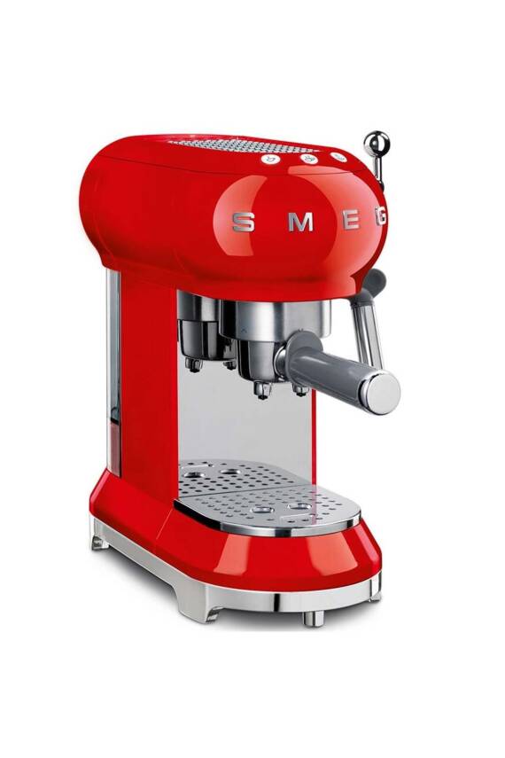 Smeg ECF01RDEU Retro Kırmızı Espresso Makinesi - 1