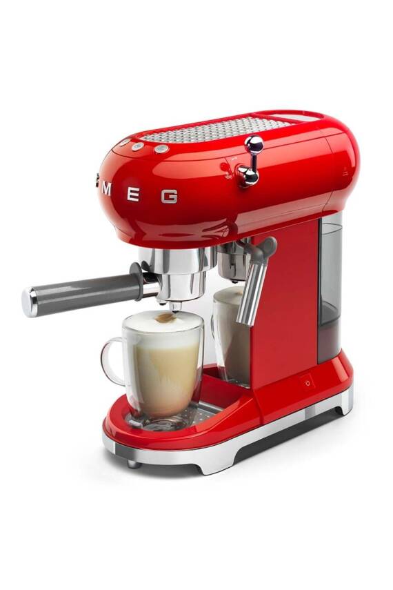 Smeg ECF01RDEU Retro Kırmızı Espresso Makinesi - 5