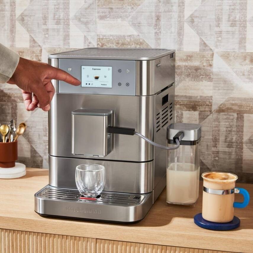 KitchenAid 5KES8557ESX Tam Otomatik Espresso Makinesi KF7 - Stainless Steel - 4