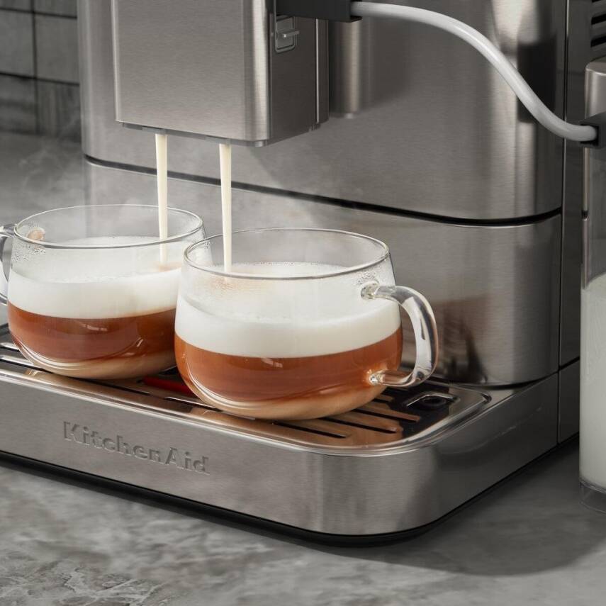 KitchenAid 5KES8557ESX Tam Otomatik Espresso Makinesi KF7 - Stainless Steel - 6