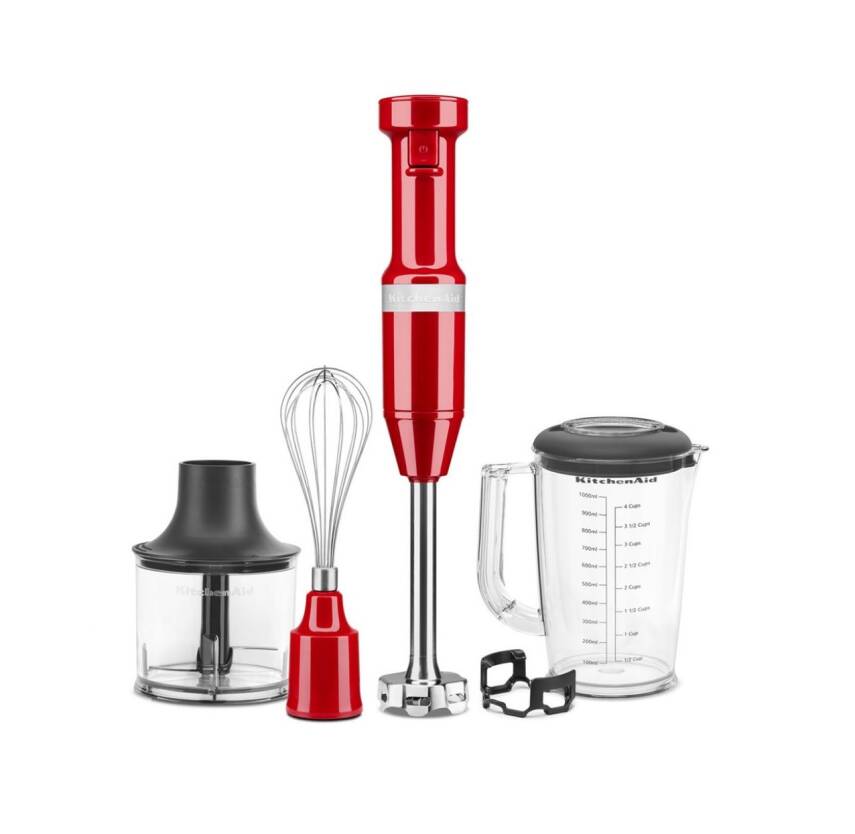 KitchenAid 5KHBV83EER 180 Watt Aksesuarlı Kırmızı El Blenderı - 1