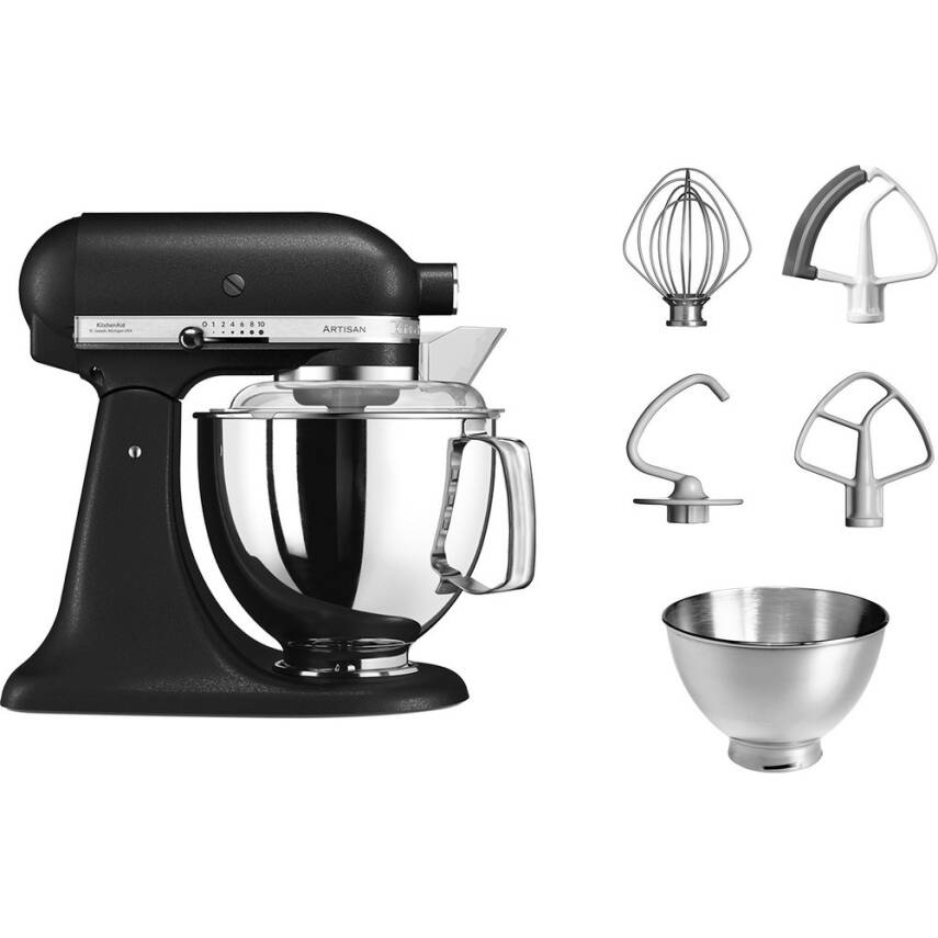 Kitchenaid 5KSM175PSEBK Artisan 4.8 Litre Siyah Stand Mikser - 1