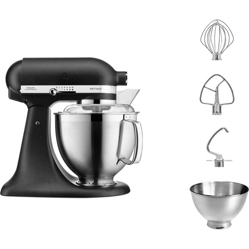 Kitchenaid 5KSM185PSEBK 4,8 Litre Stand Mikseri Cast Iron - 1
