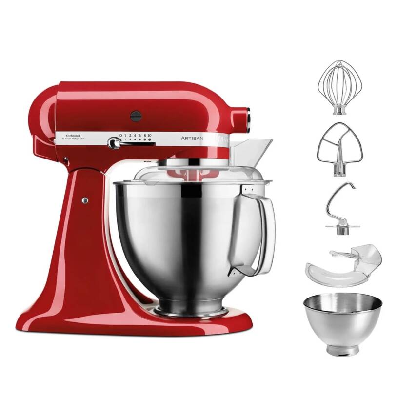 Kitchenaid 5KSM185PSEER 4,8 Litre Stand Mikseri Empire Red - 1