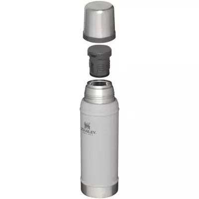Klasik Vakumlu Paslanmaz Çelik Termos 0.75 Lt Beyaz - 2