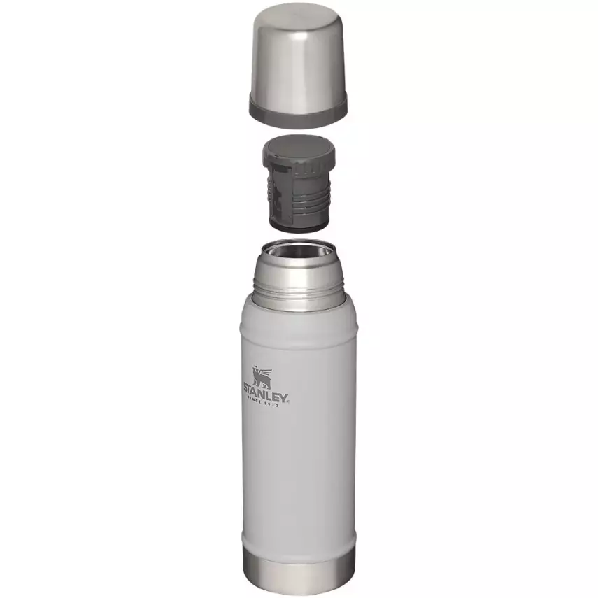 Klasik Vakumlu Paslanmaz Çelik Termos 0.75 Lt Beyaz - 2