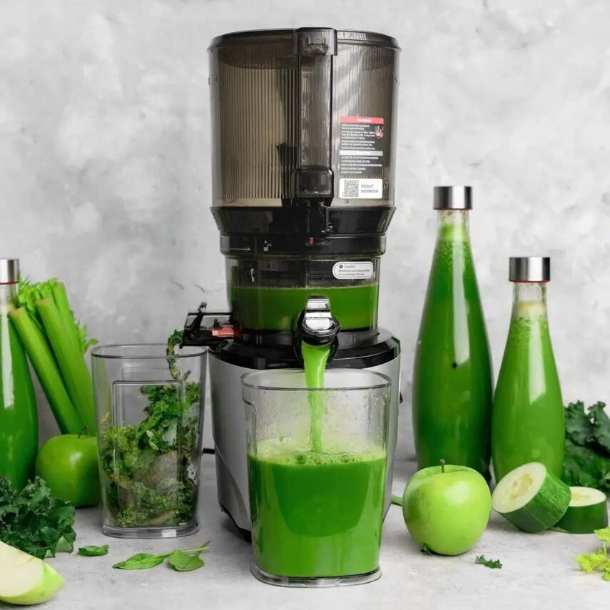 Kuvings AUTO10 Hands-Free Yavaş Sıkım Slow Juicer Meyve Sıkacağı Gri - 2