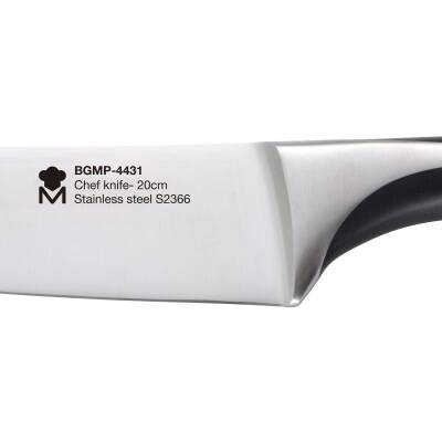 MasterPro BGMP-4431 Paslanmaz Çelik Şef Bıçağı 20 cm - 2