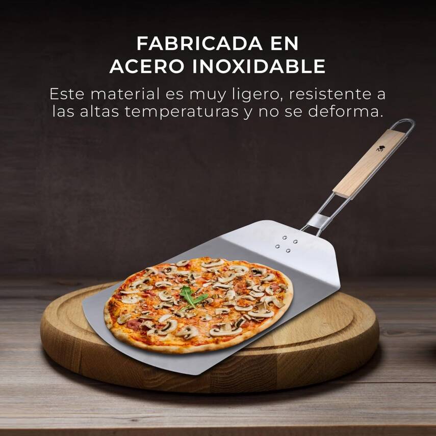 MasterPro BGMP-4871 Paslanmaz Çelik Pizza Küreği 57,8x24,2x3,4 cm - 4