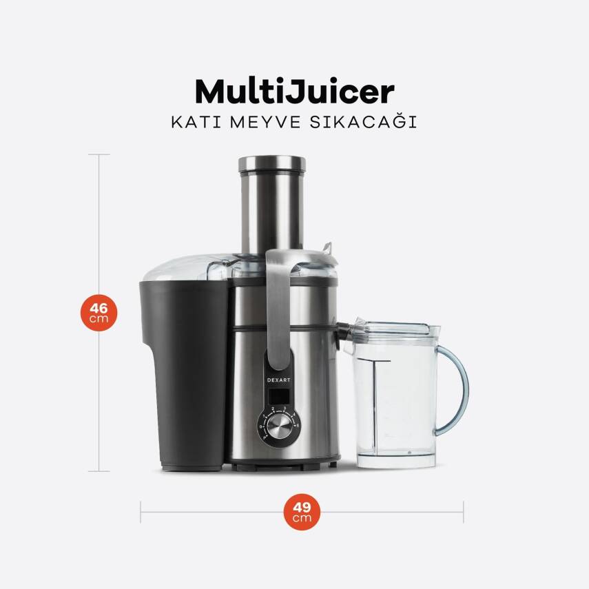 Multijuicer Whole Fruit Vegetable Katı Meyve Sebze Sıkacağı - 2