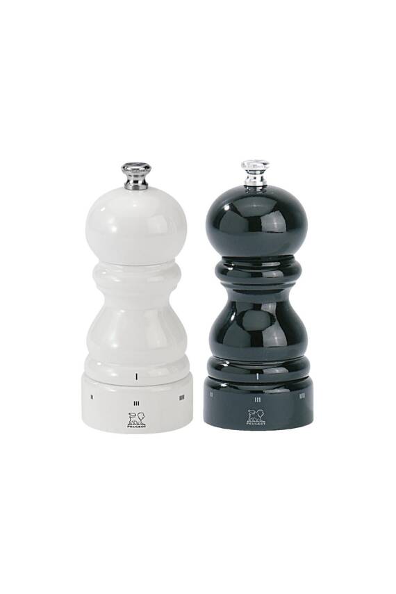 Paris U Select Karabiber ve Tuz Değirmen Seti 12 Cm Siyah Beyaz - 1