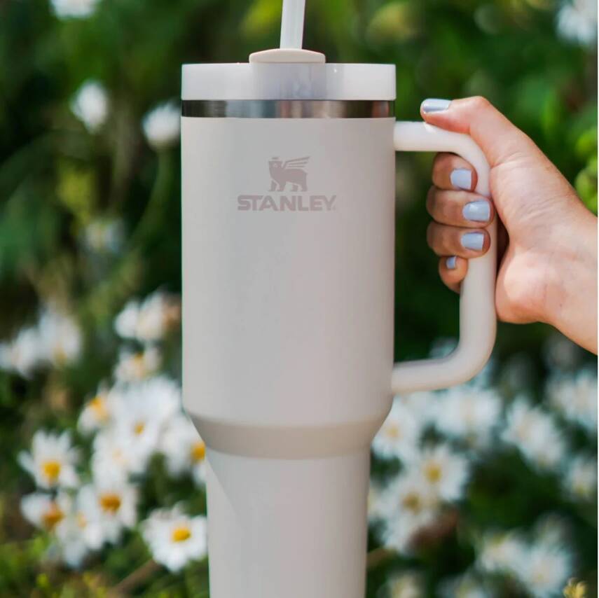 Stanley Quencher Pipetli Termos Bardak 1.18 Lt Krem - 4