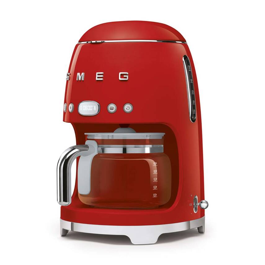 Smeg DCF02RDEU Retro Kırmızı 1.4 Litre 10 Bardak Filtre Kahve Makinesi - 2