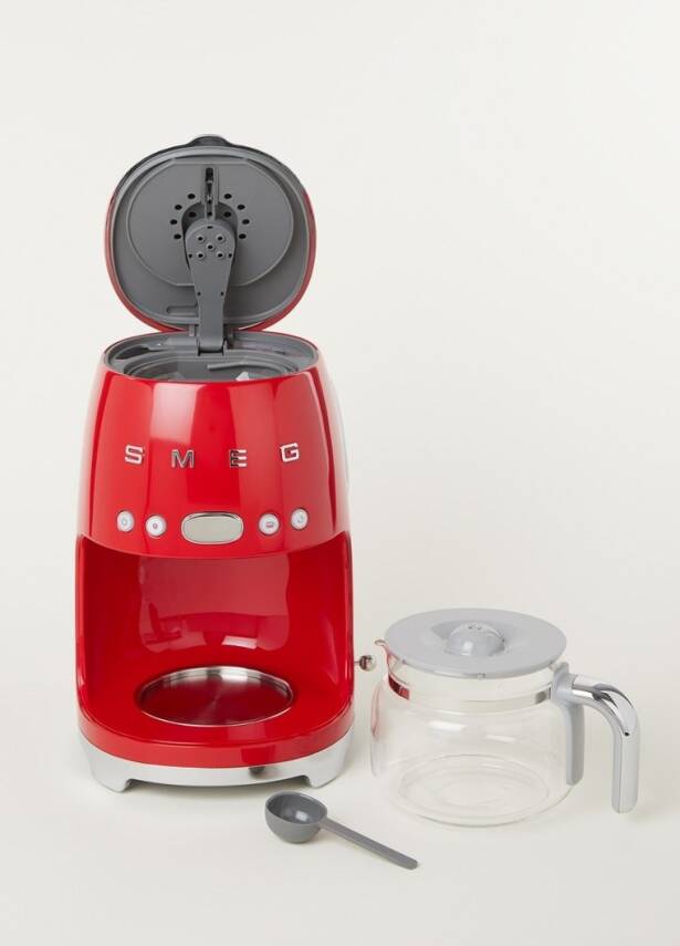 Smeg DCF02RDEU Retro Kırmızı 1.4 Litre 10 Bardak Filtre Kahve Makinesi - 5