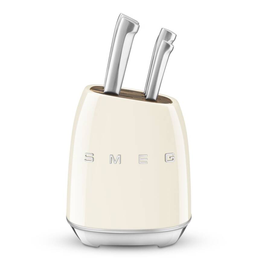Smeg KBSF02CR 50's Style KBSF02 Krem Standlı Bıçak Seti - 1