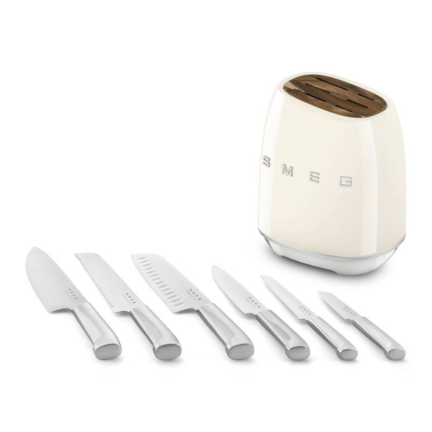 Smeg KBSF02CR 50's Style KBSF02 Krem Standlı Bıçak Seti - 2