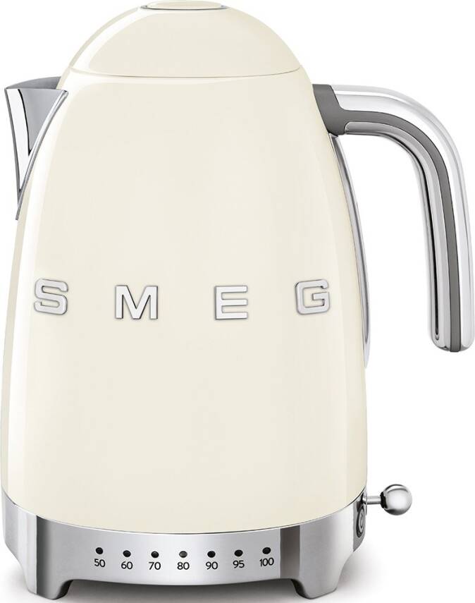Smeg KLF04CREU Retro Krem Isı Ayarlı 2400 Watt 1.7 Litre Çelik Kettle - 1