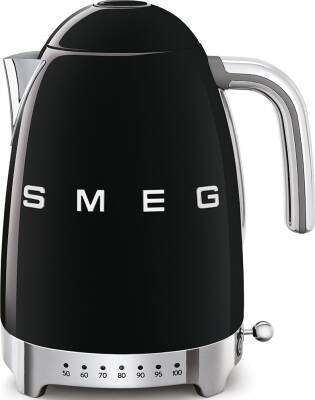 Smeg KLF04BLEU Retro Siyah Isı Ayarlı 2400 Watt 1.7 Litre Çelik Kettle - 1