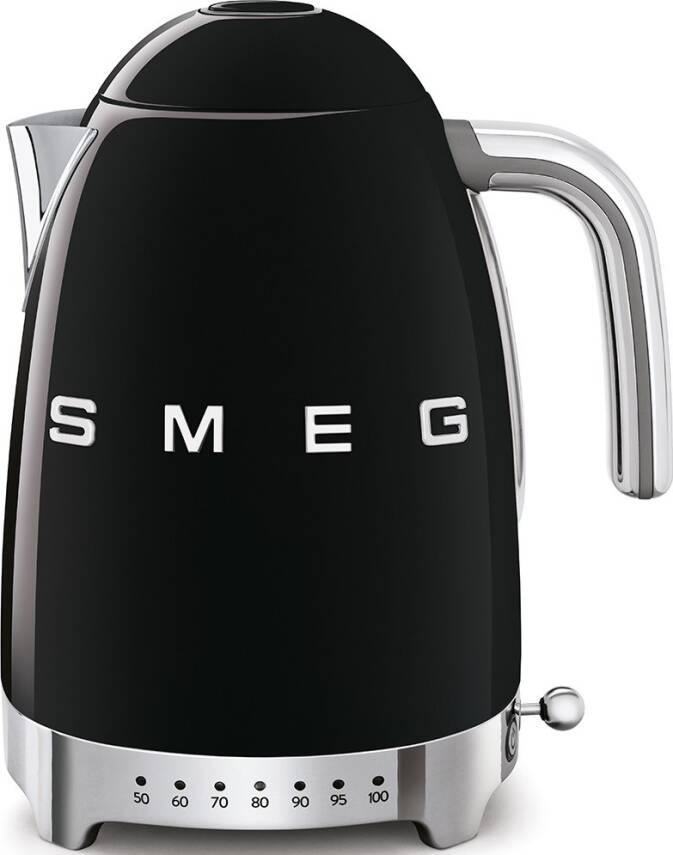 Smeg KLF04BLEU Retro Siyah Isı Ayarlı 2400 Watt 1.7 Litre Çelik Kettle - 1
