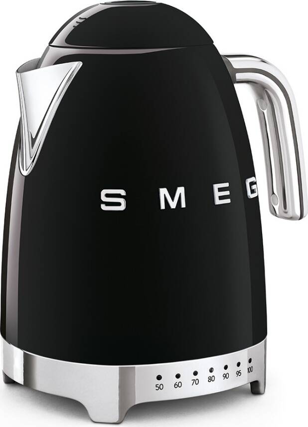 Smeg KLF04BLEU Retro Siyah Isı Ayarlı 2400 Watt 1.7 Litre Çelik Kettle - 2