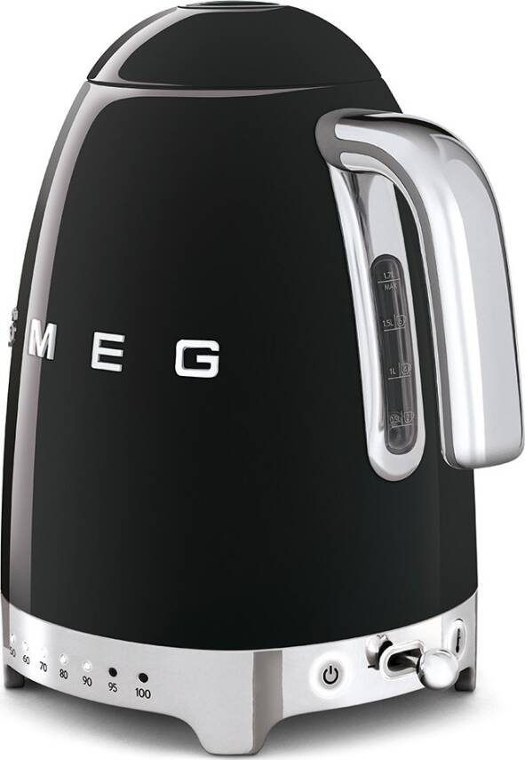 Smeg KLF04BLEU Retro Siyah Isı Ayarlı 2400 Watt 1.7 Litre Çelik Kettle - 3