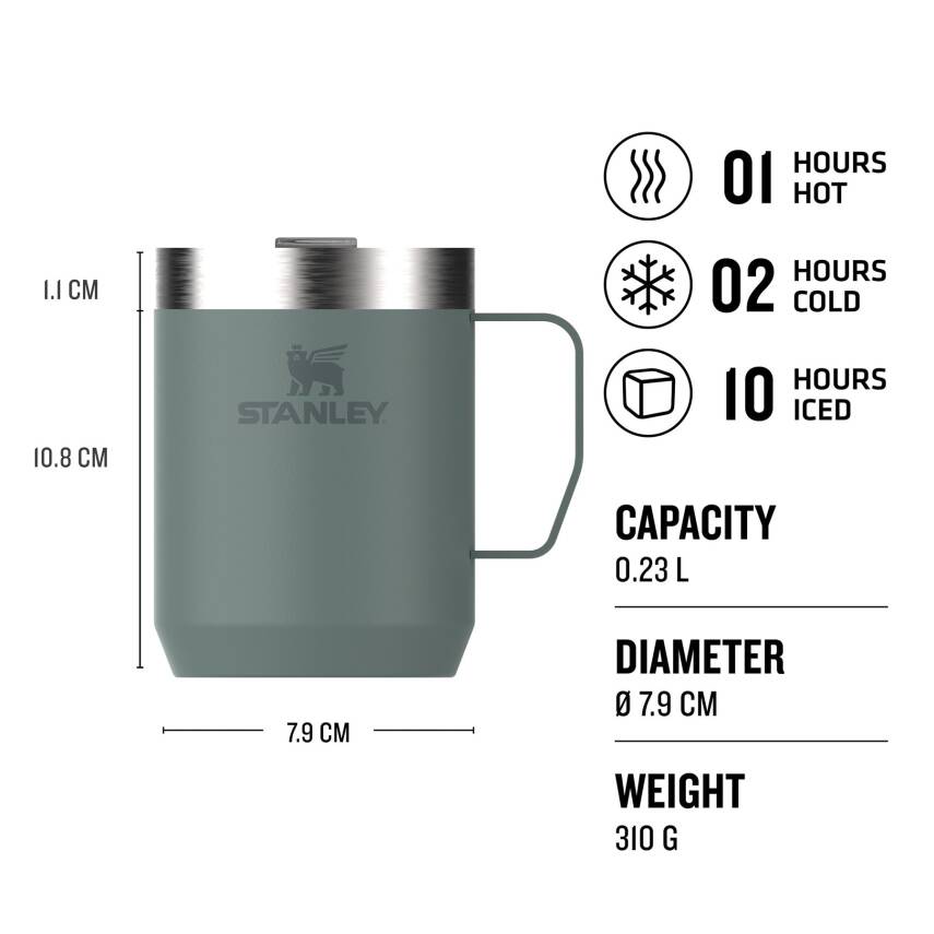 Stanley Classic Legendary Camp 0,23 L Yeşil Termos Bardak - 2