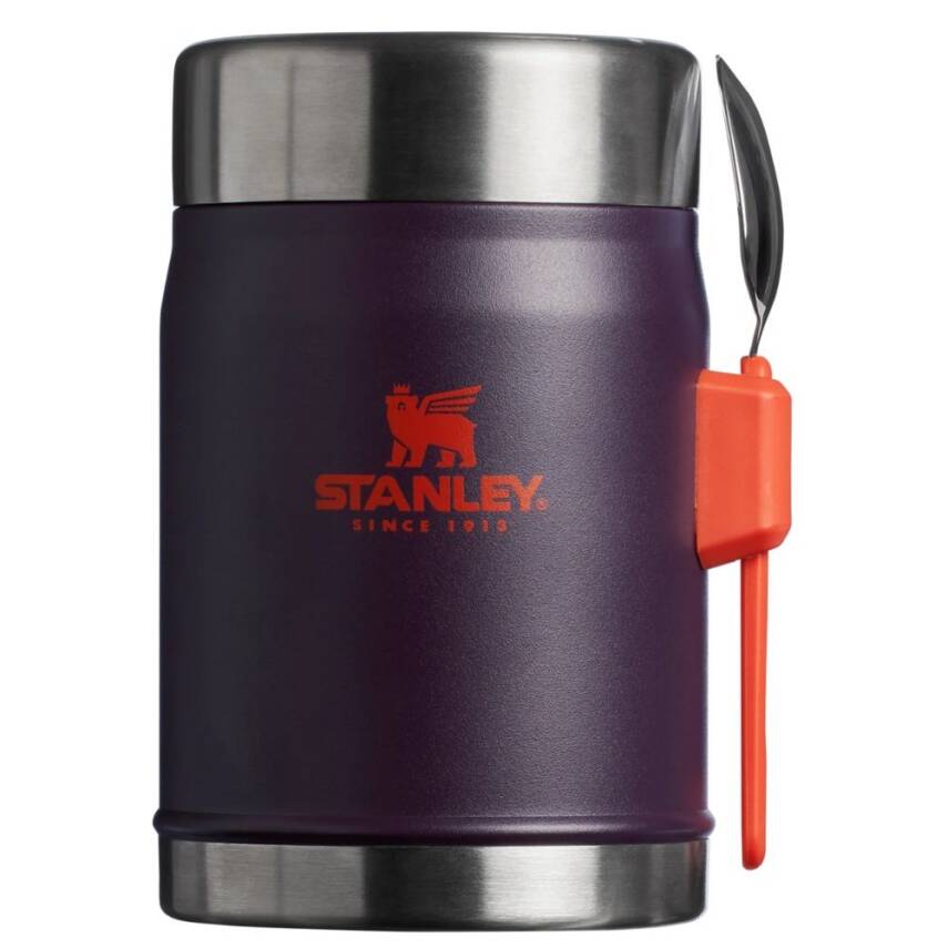 Stanley Classic Paslanmaz Çelik Mor Yemek Termosu Kaşıklı 0.40L - 1