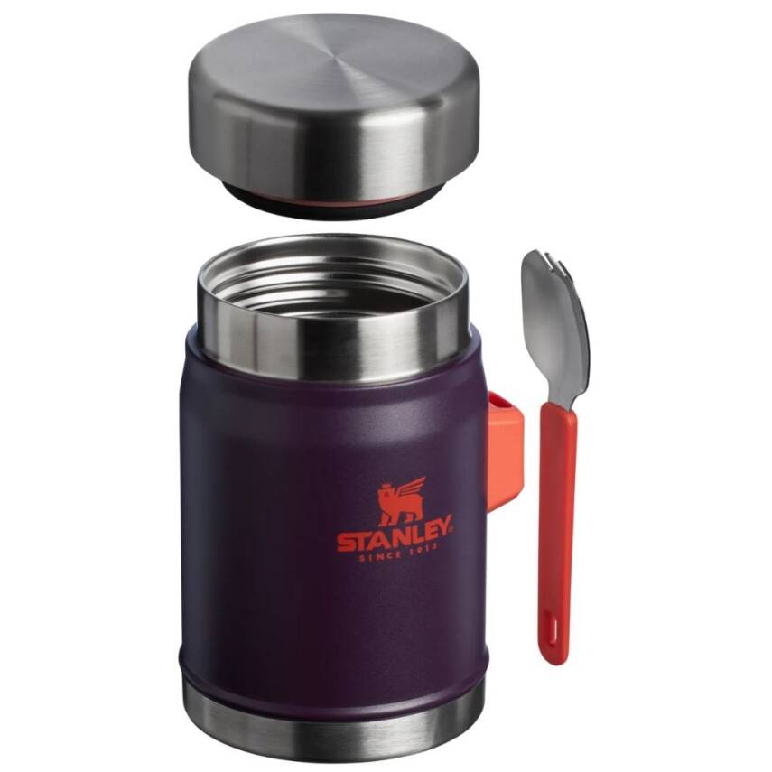 Stanley Classic Paslanmaz Çelik Mor Yemek Termosu Kaşıklı 0.40L - 3